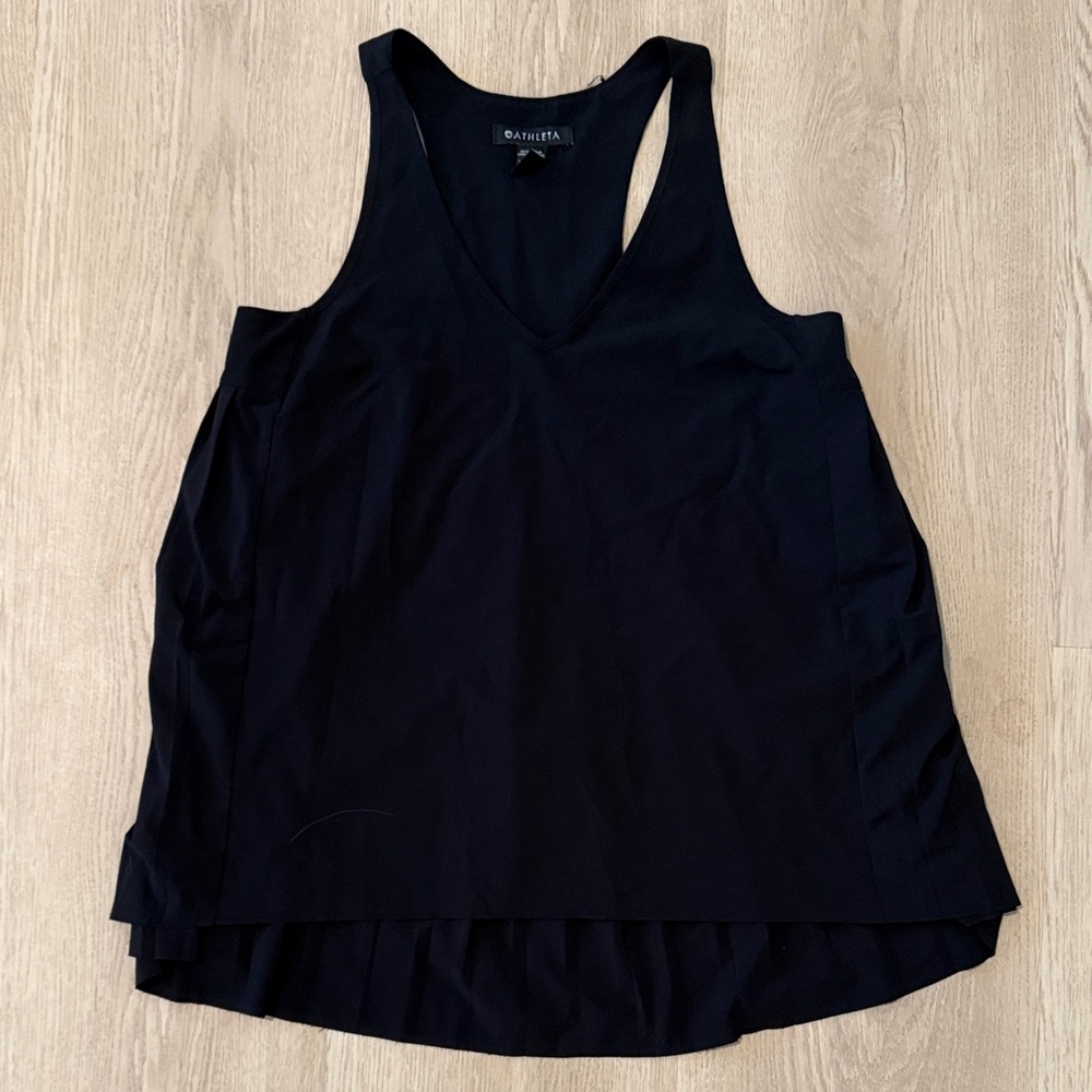 Aritzia Midnight Black V-Neck Tank Top